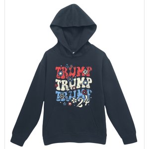 Trump Vance 2024 Jd Vance Trump Retro Stripe Urban Pullover Hoodie