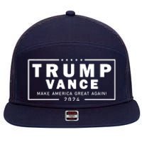 Trump Vance 2024 Make America Great Again Vice President 7 Panel Mesh Trucker Snapback Hat