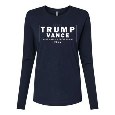 Trump Vance 2024 Make America Great Again Vice President Womens Cotton Relaxed Long Sleeve T-Shirt