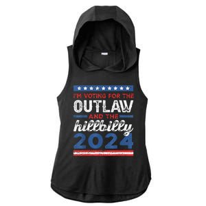 Trump Vance 2024 Donald J.D. Outlaw And The Hillbilly Ladies PosiCharge Tri-Blend Wicking Draft Hoodie Tank