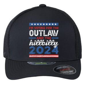 Trump Vance 2024 Donald J.D. Outlaw And The Hillbilly Flexfit Unipanel Trucker Cap