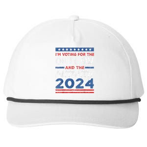 Trump Vance 2024 Donald J.D. Outlaw And The Hillbilly Snapback Five-Panel Rope Hat