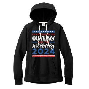 Trump Vance 2024 Donald J.D. Outlaw And The Hillbilly Women's Fleece Hoodie