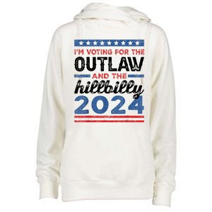 Trump Vance 2024 Donald J.D. Outlaw And The Hillbilly Womens Funnel Neck Pullover Hood