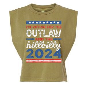 Trump Vance 2024 Donald J.D. Outlaw And The Hillbilly Garment-Dyed Women's Muscle Tee