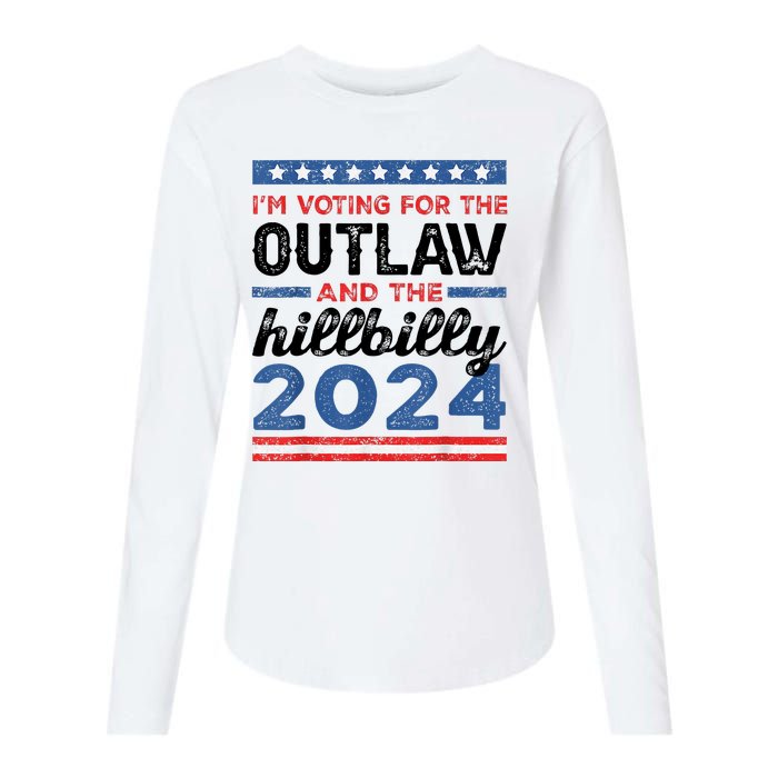 Trump Vance 2024 Donald J.D. Outlaw And The Hillbilly Womens Cotton Relaxed Long Sleeve T-Shirt