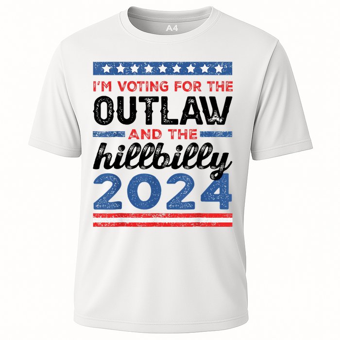 Trump Vance 2024 Donald J.D. Outlaw And The Hillbilly Cooling Performance Crew T-Shirt