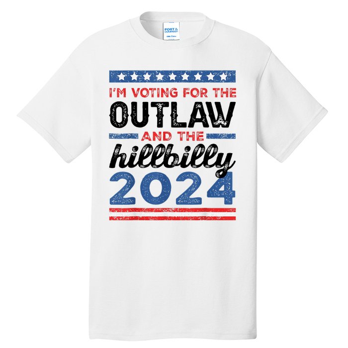 Trump Vance 2024 Donald J.D. Outlaw And The Hillbilly Tall T-Shirt