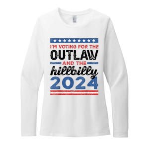 Trump Vance 2024 Donald J.D. Outlaw And The Hillbilly Womens CVC Long Sleeve Shirt