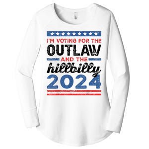 Trump Vance 2024 Donald J.D. Outlaw And The Hillbilly Women's Perfect Tri Tunic Long Sleeve Shirt