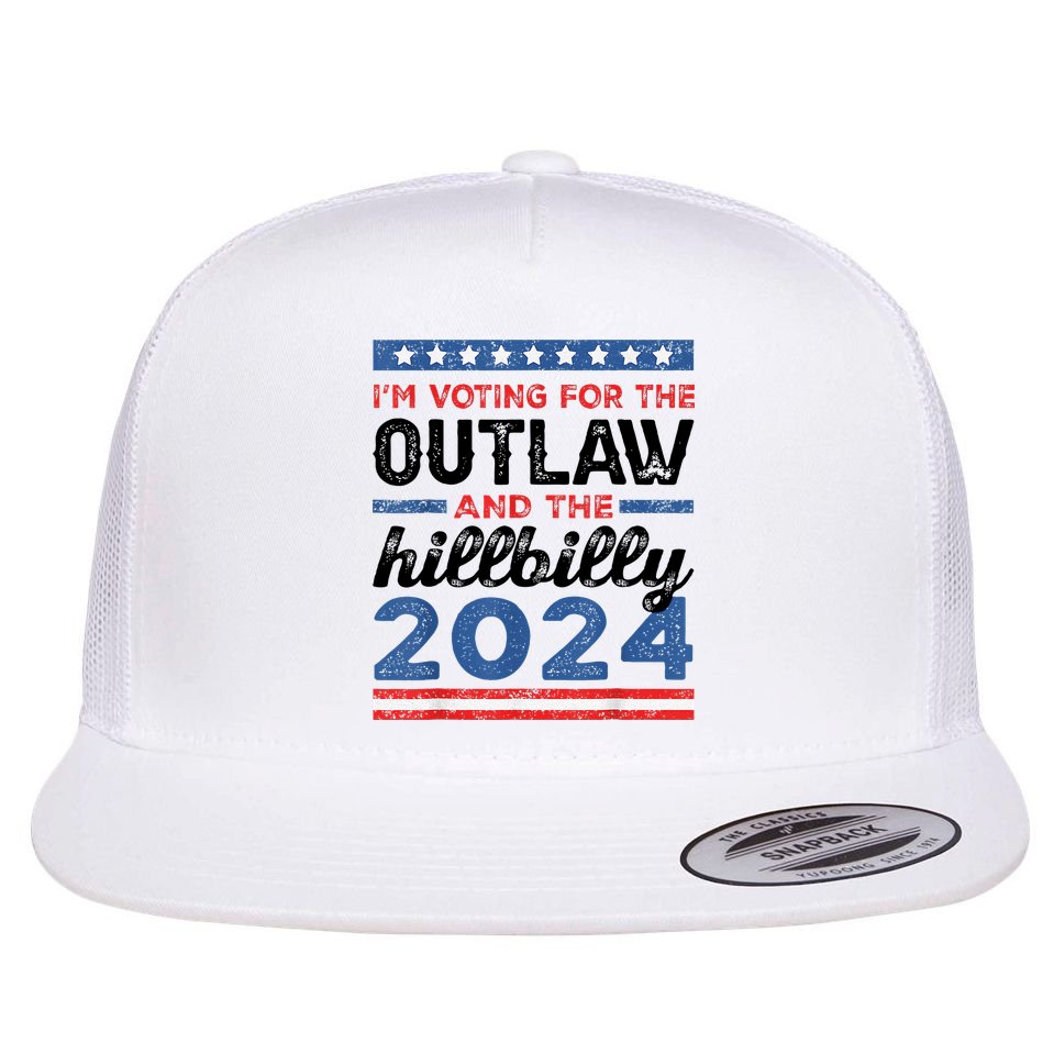Trump Vance 2024 Donald J.D. Outlaw And The Hillbilly Flat Bill Trucker Hat