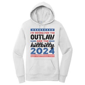 Trump Vance 2024 Donald J.D. Outlaw And The Hillbilly Women's Pullover Hoodie