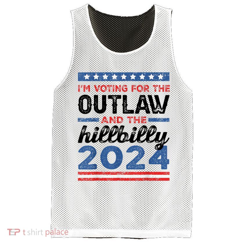 Trump Vance 2024 Donald J.D. Outlaw And The Hillbilly Mesh Reversible Basketball Jersey Tank