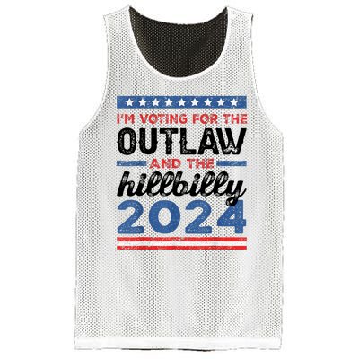 Trump Vance 2024 Donald J.D. Outlaw And The Hillbilly Mesh Reversible Basketball Jersey Tank