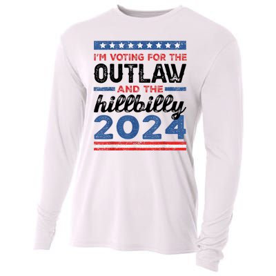 Trump Vance 2024 Donald J.D. Outlaw And The Hillbilly Cooling Performance Long Sleeve Crew