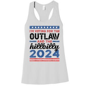 Trump Vance 2024 Donald J.D. Outlaw And The Hillbilly Women's Racerback Tank