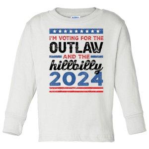 Trump Vance 2024 Donald J.D. Outlaw And The Hillbilly Toddler Long Sleeve Shirt