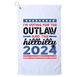 Trump Vance 2024 Donald J.D. Outlaw And The Hillbilly Platinum Collection Golf Towel