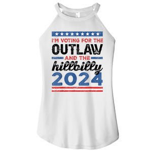 Trump Vance 2024 Donald J.D. Outlaw And The Hillbilly Women's Perfect Tri Rocker Tank