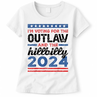 Trump Vance 2024 Donald J.D. Outlaw And The Hillbilly Womens T-Shirt