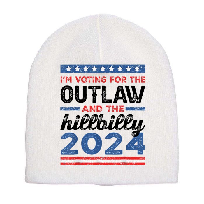 Trump Vance 2024 Donald J.D. Outlaw And The Hillbilly Short Acrylic Beanie