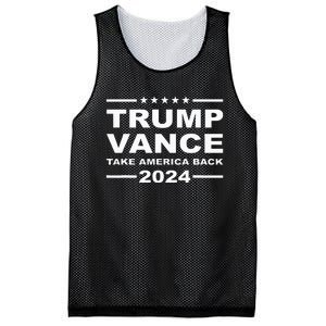 Trump Vance 2024 Take America Back President Vp Election Mesh Reversible Basketball Jersey Tank