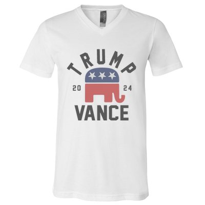 Trump Vance 2024 President Trump Supporter Reelection V-Neck T-Shirt