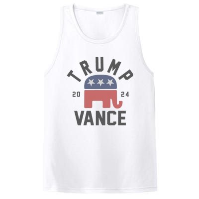 Trump Vance 2024 President Trump Supporter Reelection PosiCharge Competitor Tank