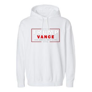 Trump Vance 2024 Make America Great Again Maga President Garment-Dyed Fleece Hoodie