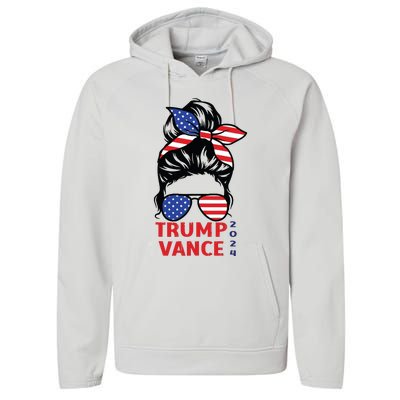 Trump Vance 2024 Vp Vice President 47 America Election Women Performance Fleece Hoodie