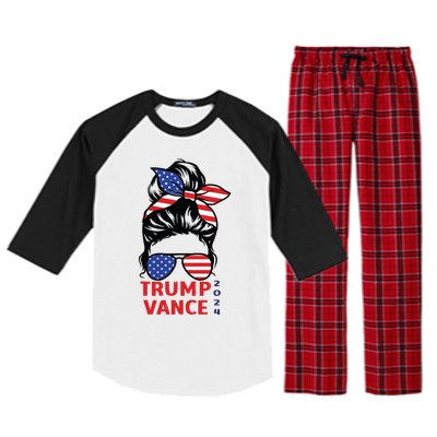 Trump Vance 2024 Vp Vice President 47 America Election Women Raglan Sleeve Pajama Set