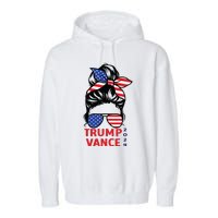 Trump Vance 2024 Vp Vice President 47 America Election Women Garment-Dyed Fleece Hoodie