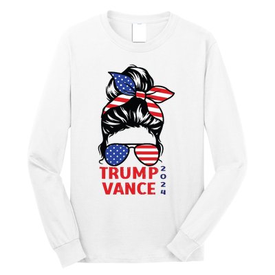 Trump Vance 2024 Vp Vice President 47 America Election Women Long Sleeve Shirt