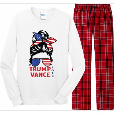 Trump Vance 2024 Vp Vice President 47 America Election Women Long Sleeve Pajama Set