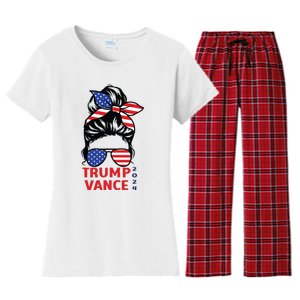 Trump Vance 2024 Vp Vice President 47 America Election Women Women's Flannel Pajama Set