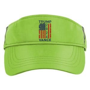 Trump Vance 2024 Us Flag Election President 2024 Great Gift Adult Drive Performance Visor