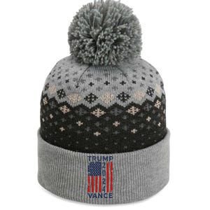 Trump Vance 2024 Us Flag Election President 2024 Great Gift The Baniff Cuffed Pom Beanie