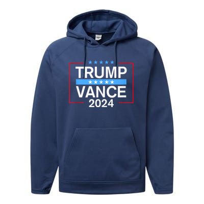 Trump Vance 2024 Trump Style Performance Fleece Hoodie