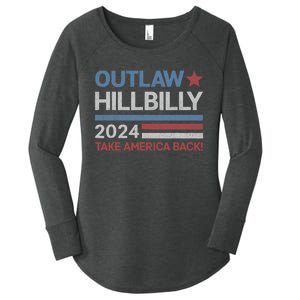 Trump Vance 2024 Donald Trump J.D. Vance Outlaw Hillbilly Women's Perfect Tri Tunic Long Sleeve Shirt