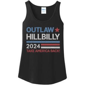 Trump Vance 2024 Donald Trump J.D. Vance Outlaw Hillbilly Ladies Essential Tank