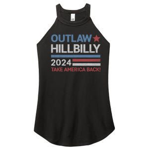 Trump Vance 2024 Donald Trump J.D. Vance Outlaw Hillbilly Women's Perfect Tri Rocker Tank