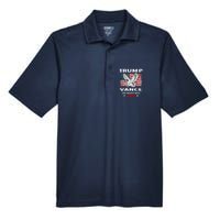 Trump Vance 2024 Eagle Usa Flag Print Men's Origin Performance Pique Polo