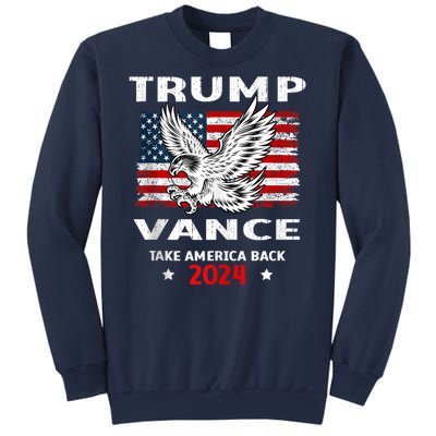 Trump Vance 2024 Eagle Usa Flag Print Sweatshirt