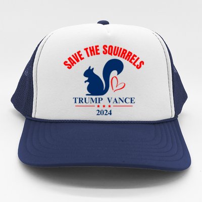 Trump Vance 2024 Save The Squirrels Trucker Hat