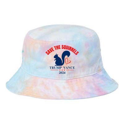 Trump Vance 2024 Save The Squirrels Tie Dye Newport Bucket Hat