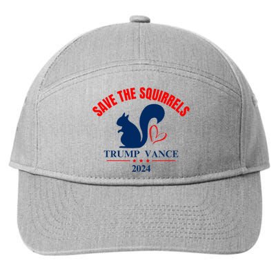 Trump Vance 2024 Save The Squirrels 7-Panel Snapback Hat