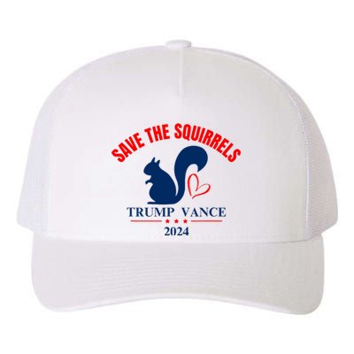 Trump Vance 2024 Save The Squirrels Yupoong Adult 5-Panel Trucker Hat