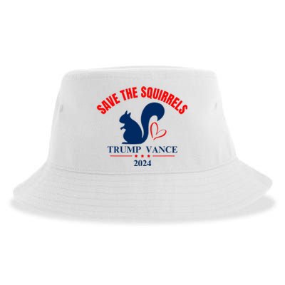 Trump Vance 2024 Save The Squirrels Sustainable Bucket Hat