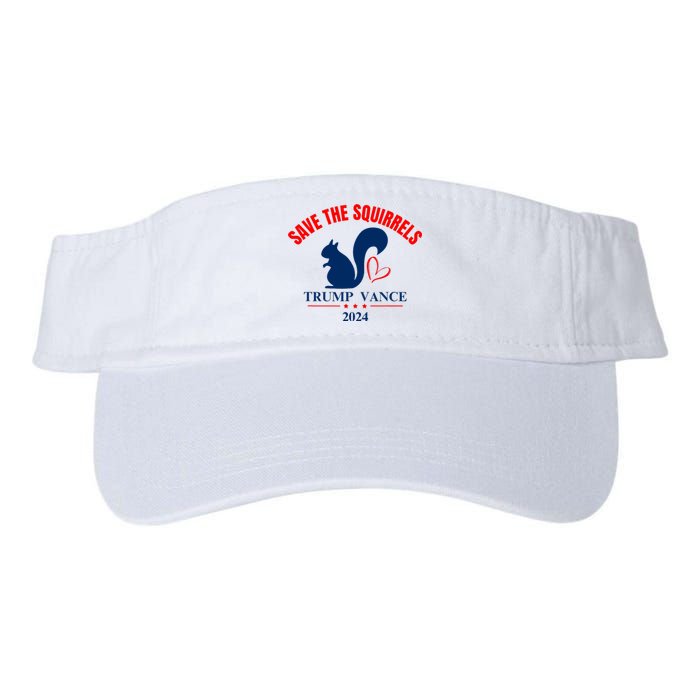 Trump Vance 2024 Save The Squirrels Valucap Bio-Washed Visor