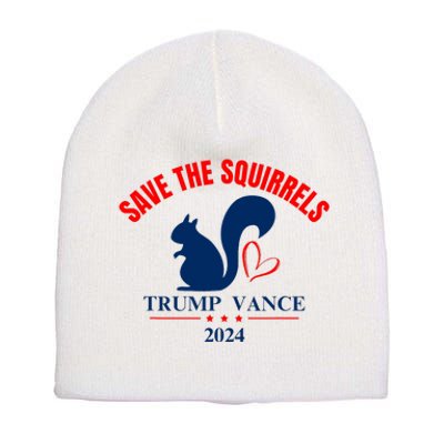 Trump Vance 2024 Save The Squirrels Short Acrylic Beanie